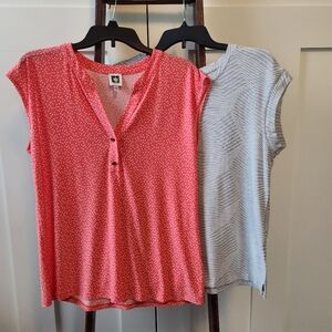 Lot of 2 Medium Blouses: Anne Klein And Rose+Olive